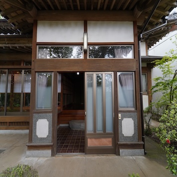 玄関引き戸開け