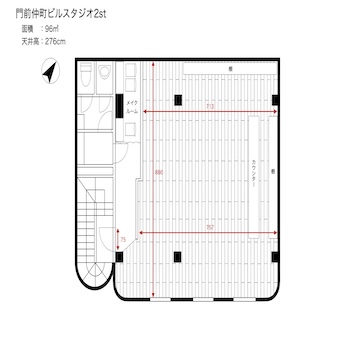 門前仲町ビルスタジオ2st図面