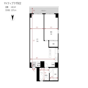 亀戸902マンションスタジオ図面