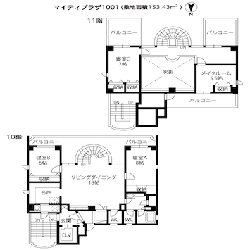 亀戸1001マンションスタジオ図面