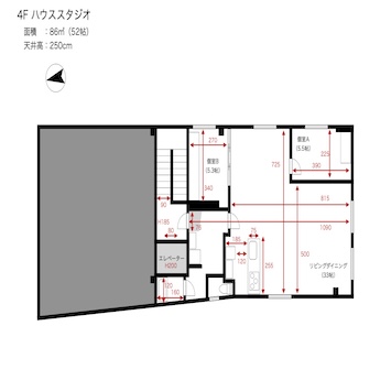 4Fハウススタジオ図面